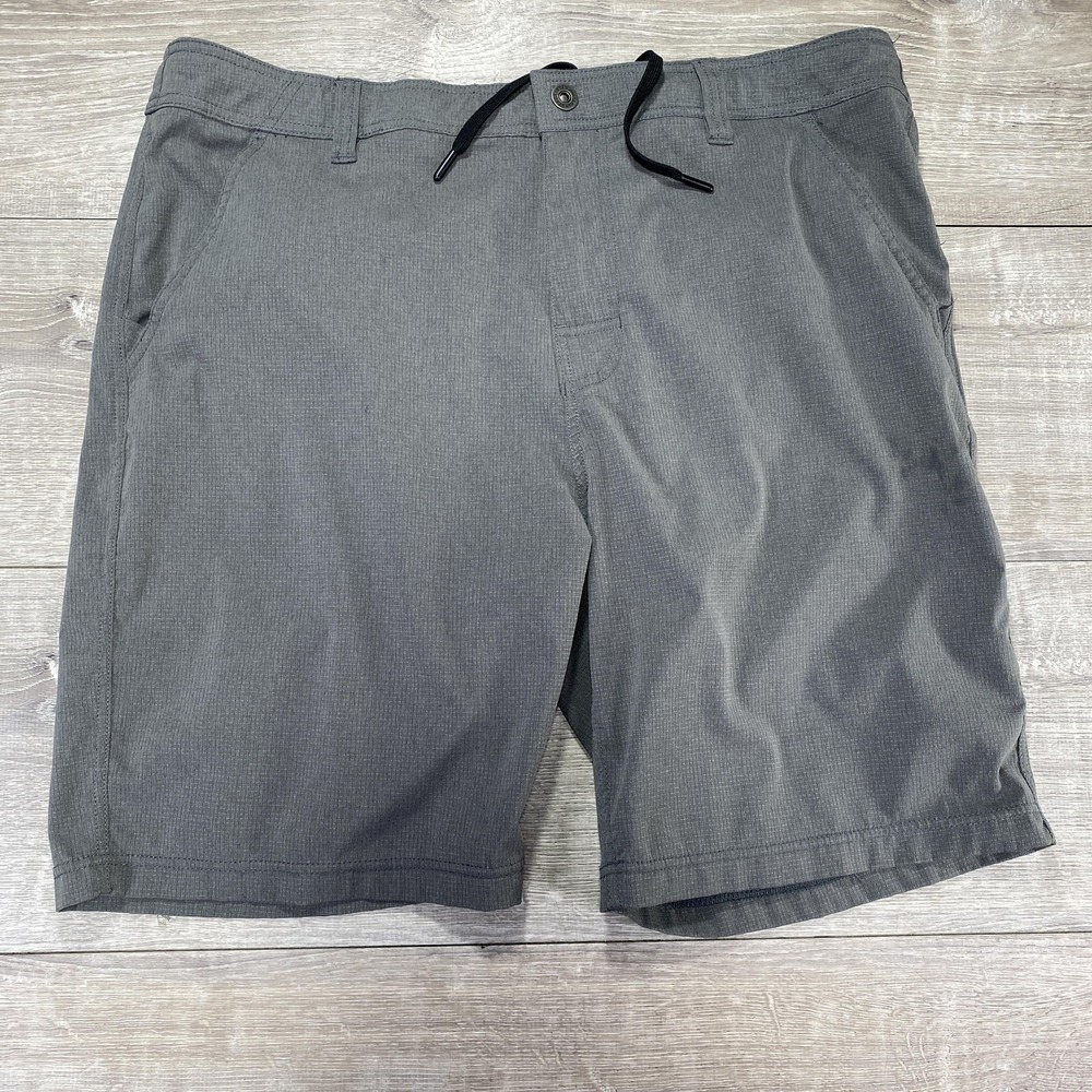 prAna Shorts Mens 38 Gray Performance 8 Inch Inseam Recycled Style‎ 1965291